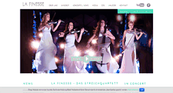 Desktop Screenshot of lafinesse-quartett.de