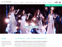 Tablet Screenshot of lafinesse-quartett.de